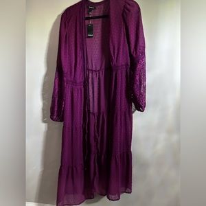 Chiffon Maxi Kimono NWT